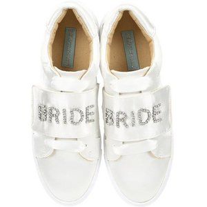 Blue by Betsey Johnson Liana Satin Jeweled Bride Sneakers